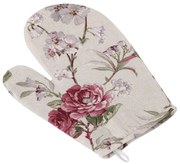 Bellatex Rękawica kuchenna EMA Róża winny, 18 x 28 cm