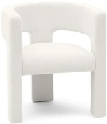 Biały designerski fotel ALPAH B