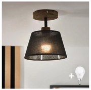 Brilagi - LED lampa ANTHONY 1xE14/60W/230V dąb orzech/czarny