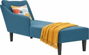 Niebieski aksamitny szezlong B4-Z73