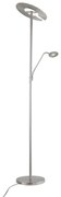 Lampa stojąca LED ze ściemniaczem w kolorze srebra (wysokość 180 cm) Dent – Fischer &amp; Honsel