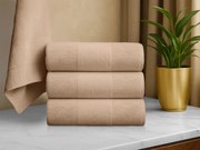 Ręcznik CARRARA 40x55 cm jasnobrązowy, 100% bawełna