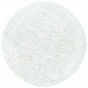 Dywan shaggy Fluffy Super Soft biały 80 cm x 80  koło