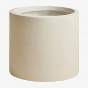 Donica Zewnętrzna Z Cementu Aurevi Ø35 Cm & Biały - Sklum