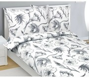 Bellatex Pościel flanelowa Hibiskus, 140 x 200 cm, 70 x 90 cm