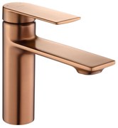 Bateria Umywalkowa REA STORM MIEDŹ SZCZOTKOWANA Niska