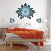 Naklejki na ścianę - Lotosowa mandala nafta