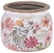 Osłonka ceramiczna na doniczkę Vintage florist, 12 x 9,5 cm