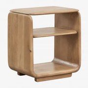 Zestaw 2 Szafek Nocnych 40x30 Cm Z Drewna Tinsley Drewno Mango - Sklum