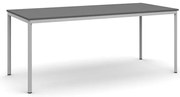 Stół jadalniany, 180x80 cm, szara podstawa, grafit
