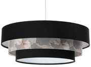 Czarna lampa wisząca z motywem kwiatów - 3X S449 N3-P63