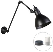 Inteligentna lampa ścienna czarna regulowana z WiFi A60 - WyePrzemysłowy Oswietlenie wewnetrzne