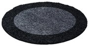 Dywan Shaggy Life antracyt 200 cm x 200 cm koło