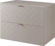 Meble łazienkowe, Kaszmir, 80 x 57 x 46 cm, złote uchwyty