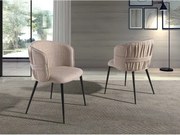 Brązowe krzesło z tkaniny 4146 ANGEL CERDA