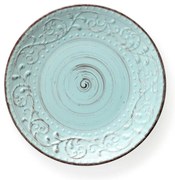 Turkusowy talerz z kamionki Brandani Serendipity, ⌀ 27,5 cm