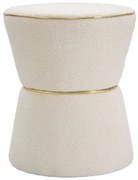 Okrągły taboret ze złotym detalem, Ø 42 cm