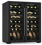 Klarstein Shiraz 70cm 36 Butelek Winiarka Dwustrefowa Czarny