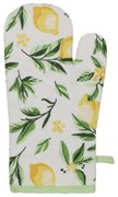 Rękawica kuchenna z bawełny LEMONY, wzór w cytryny
