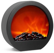 LED Dekoracja bożonarodzeniowa 7xLED/230V/4xAA kominek