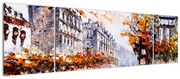 Obraz - Życie w mieście (170x50 cm)