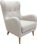 Elegancki fotel Roland z profilowanym siedziskiem i oparciem