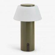 Bezprzewodowa Lampa Stołowa Led Do Użytku Zewnętrznego Z Żelaza Socotra Intensywny Verde Olive - Sklum
