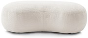 Biały podnóżek z materiału bouclé Saint-Germain – Bobochic Paris