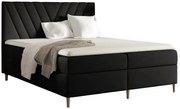 Czarne łóżko kontynentalne 5 rozmiarów Z9-K08
