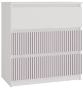 Dziecięca komoda biały + różowy L2-G27