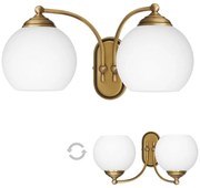 Klasyczny kinkiet mosiężny z kulami QV-K2