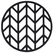 Silikonowa podkładka pod gorący garnek, czarna