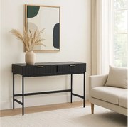 Stolik konsolowy MCW-O41,  wygląd drewna czarny