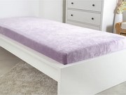 B.E.S. Petrovice Prześcieradło z mikroflaneli fioletowy, 180 x 200 cm, 180 x 200 cm