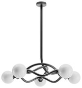 Redo 01-3259 - Żyrandol na pręcie CONFUSIO 5xE14/28W/230V, śr. 96 cm, czarny