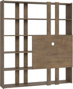 Regał otwarty Kato H z panelem TV Orzech