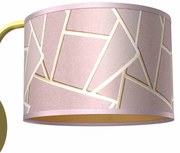 Kinkiet, różowy, złoty, okrągły ZIGGY PINK Gold/Pink 1xE27