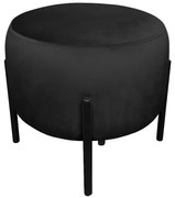 Pufa WILFRED MG VELVET czarna ATOS