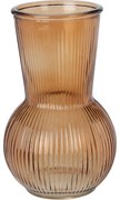 Wazon szklany ryftowany, 20 cm