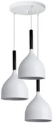 Lampa sufitowa metalowa klosz wisząca AT20-3SZ-White