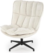 Kremowy fotel wypoczynkowy Fofana Halmar