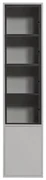 Jasnoszara witryna z litego drewna sosnowego 53x230 cm Basic – vtwonen