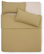 Żółtozielona pościel dwuosobowa z perkalu bawełnianego 260x240 cm Sifinia – Kave Home