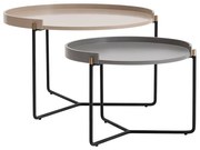 Stolik do odkładania Mandy Beige, 2 szt.