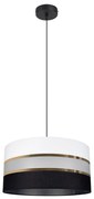 Żyrandol na lince CORAL 1xE27/60W/230V czarno-biały