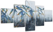 Obraz - Bambus na ścianie (125x70 cm)