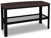 Siedzisko do przedpokoju w stylu loft czarny + wenge Z1-S42