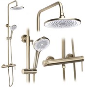 Zestaw natryskowy Rea Foss Clif Złoty Szczotkowany