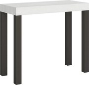 Konsola rozkładana 90x40/300 cm Everyday Frassino biała rama w kolorze Antracytu