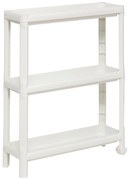 Wąski regał łazienkowy 3-poziomowy NIV z tworzywa sztucznego, 52 x 17 x 70,5 cm